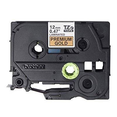 Brother TZe-PR831 Labeltape Kunststof Tapekleur: Goud Tekstkleur: Zwart 12 mm 8 m