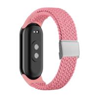 By Qubix - Braided nylon bandje - Roze - Compatible met Xiaomi Smart Band 8 & 9 - Compatible Xiaomi bandje - thumbnail