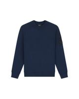 Malelions winter sweater jongens - navy blauw - gebreid, zak - thumbnail