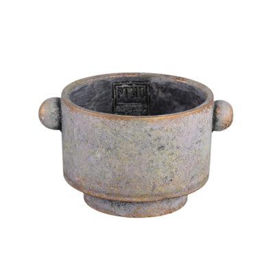 PTMD bloempot burly grijs 15 cm | 12 stuks