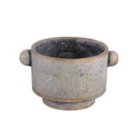 PTMD bloempot burly grijs 15 cm | 12 stuks - thumbnail