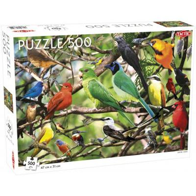 Tactic legpuzzel exotische vogels 47 x 31 cm 500 stukjes Tactic legpuzzel exotische vogels 47 x 31 cm 500 stukjes