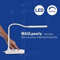 Maul MAULpearly colour vario 8201702 LED-bureaulamp 6 W Energielabel: D (A - G) Wit - thumbnail