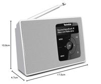 TechniSat DIGITRADIO 2 Radio DAB+, VHF (FM) DAB+, FM, Bluetooth Wekfunctie Wit - thumbnail