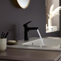 Hansgrohe Talis E wastafelkraan 110 CoolStart met waste mat zwart 71713670 - thumbnail