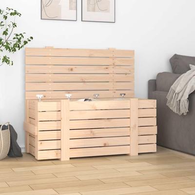 VidaXL Opbergbox 91x40,5x42 cm massief grenenhout VidaXL Opbergbox 91x40,5x42 cm massief grenenhout