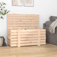 VidaXL Opbergbox 91x40,5x42 cm massief grenenhout - thumbnail
