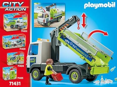 PLAYMOBIL City Action glasbak ophaaldienst 71431 - thumbnail