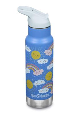Klean Kanteen Classic N met flipsportdop, 355ml/12oz. Thermosfles Rainbows 355ml