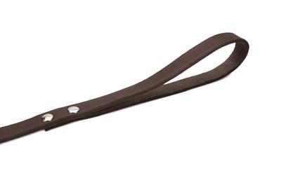 Hondenriem van leer 130cm x 16mm bruin