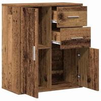 Dressoir met lade Oud hout 60 x 31 x 70 cm Bewerkt hout - thumbnail