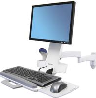 Ergotron Combo Arm 200 Series Monitor-wandbeugel 1-voudig 25,4 cm (10) - 61 cm (24) Wit Toetsenbordhouder, Kantelbaar, Zwenkbaar, Roteerbaar - thumbnail
