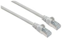 Intellinet 741156 RJ45 Netwerkkabel, patchkabel CAT 6A S/FTP 20.00 m Grijs Folie afscherming, Afscherming gevlochten, Afgeschermd, Halogeenvrij 1 stuk(s) - thumbnail