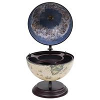 Globebar tafelmodel eucalyptushout groen - thumbnail