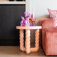 Richmond Ronde Bijzettafel 'Rosly' 45cm, kleur Roze - thumbnail