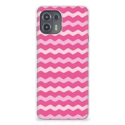 Motorola Edge 20 Lite | TPU bumper | Waves Pink Motorola Edge 20 Lite | TPU bumper | Waves Pink