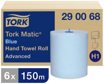 TORK 290068 Papieren handdoeken Blauw 900 m