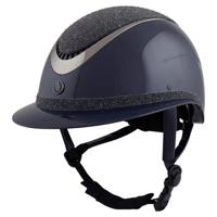 BR Rijhelm Theta plus Dazzling Glamourous Glossy. blauw maat:52-54 - thumbnail