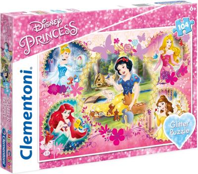 Clementoni legpuzzel Disney Prinses Glitter meisjes 104 stukjes Clementoni legpuzzel Disney Prinses Glitter meisjes 104 stukjes