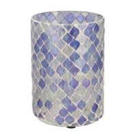 Daan Kromhout Theelichthouder mosaic l paars 15 cm | 12 stuks - thumbnail
