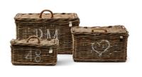Rivièra Maison Mand 'Rustic Rattan Classic' set van 3 stuks - thumbnail