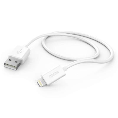 Hama 00201579 USB-laadkabel USB 2.0 Apple Lightning stekker, USB-A stekker 1.00 m Wit Hama 00201579 USB-laadkabel USB 2.0 Apple Lightning stekker, USB-A stekker 1.00 m Wit