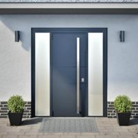 Plantenbakken 2 st 30x30x30 cm staal zwart - thumbnail