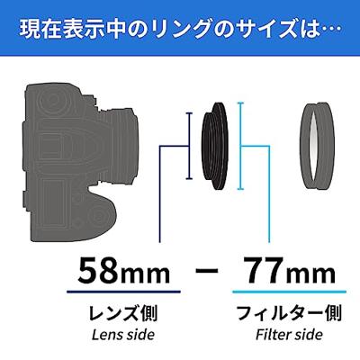 Kenko Stepping Ring 58mm - 77mm