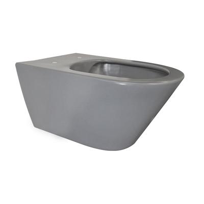 Wiesbaden Stereo Wandcloset Rimless - Mat Grijs