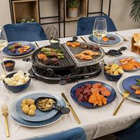 Princess 01.162710.01.001 Gourmetstel Elektrisch 8 pannen, Anti-aanbaklaag, Controlelampje Zwart, Grijs - thumbnail