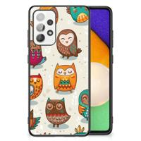 Samsung Galaxy A52 | A52s (5G/4G) Dierenprint Telefoonhoesje Vrolijke Uilen - thumbnail