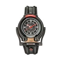Gevril GV2 Triton Men&apos;s Black Dial Calfskin Leather Watch 3401 Heren Horloge - thumbnail