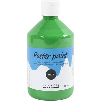 Creativ Company Tempera verf mat, groen, 500 ml/ 1 fles