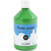 Creativ Company Tempera verf mat, groen, 500 ml/ 1 fles - thumbnail