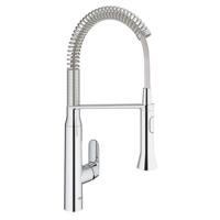 Grohe K7 Keukenkraan Medium Met Professionele Handdouche Auto Met Omschakeling Douchestraal Naar Mousseur Chroom - thumbnail