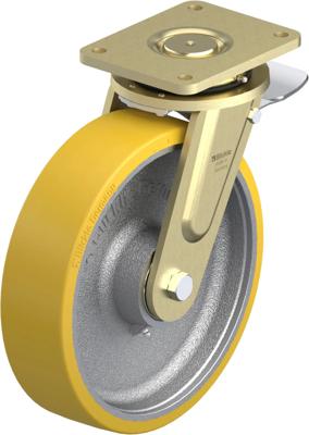 Blickle LS-GTH 302K-ST Zwenkwiel met rem Wieldiameter: 300 mm Draagvermogen (max.): 2400 kg 1 stuk(s)