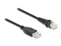 Delock 90611 USB-kabel USB 2.0 USB-A stekker, RJ50 2.00 m Zwart - thumbnail
