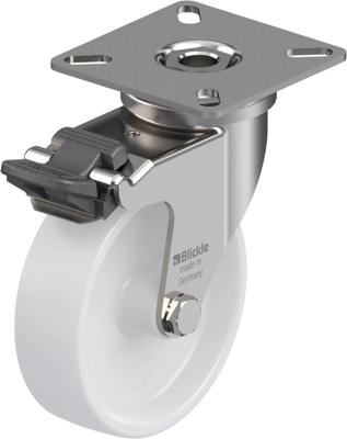 Blickle LPXA-PO 76G-FI Zwenkwiel met rem Wieldiameter: 75 mm Draagvermogen (max.): 75 kg 1 stuk(s)