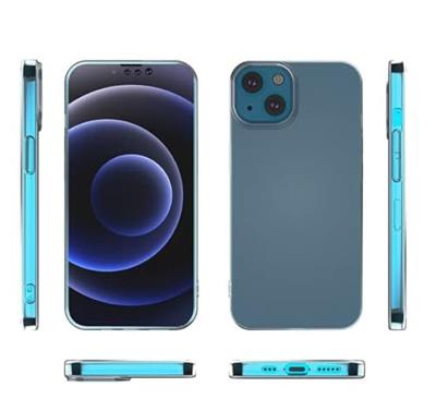 Casecentive Silicone case iPhone 13 transparant