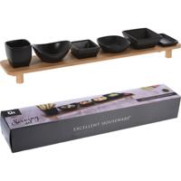 Serveerset op bamboe plateau - thumbnail