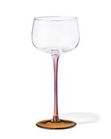 HEMA Wijnglas 230ml glas bordeauxrood met geel (multi) - thumbnail