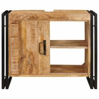 Wastafelonderkast 71 x 33 x 58 cm Massief Mango Hout, Ijzer - thumbnail