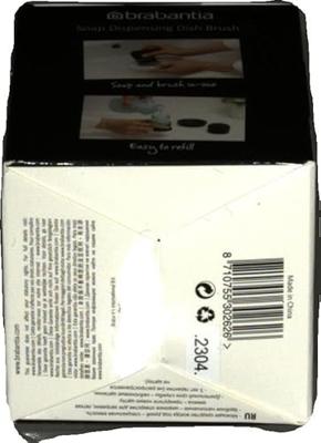 Brabantia SinkSide Afwasborstel met Zeepreservoir Zwart