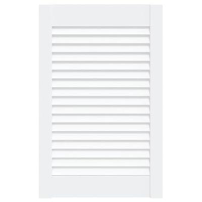 VidaXL Kastdeur met lamellen 61,5x39,4 cm massief grenenhout wit VidaXL Kastdeur met lamellen 61,5x39,4 cm massief grenenhout wit