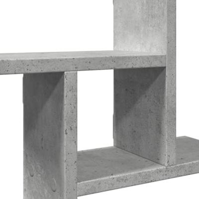 Wandschappen 2 st 38x12x38 cm bewerkt hout betongrijs