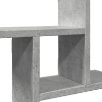Wandschappen 2 st 38x12x38 cm bewerkt hout betongrijs - thumbnail