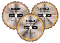 DeWALT DT1964 Cirkelzaagbladen Set 305mm (1X 24T 1X 48T 1X 60T) - thumbnail