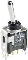 NKK Switches B13AB Tuimelschakelaar 28 V/DC 0.1 A 1x aan/uit/aan Continu/0/continu 1 stuk(s) - thumbnail