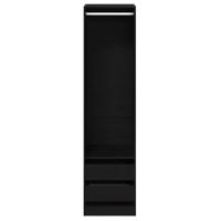 Kledingkast met lade Zwart eiken 50 x 50 x 200 cm Bewerkt hout - thumbnail