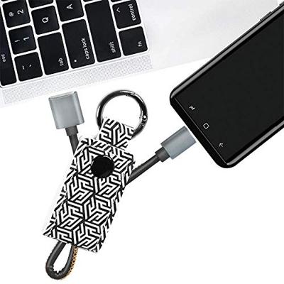 LogiLink CU0164 - USB-CTM synchronisatie- en oplaadkabel (USB type A naar type C) als sleutelhanger